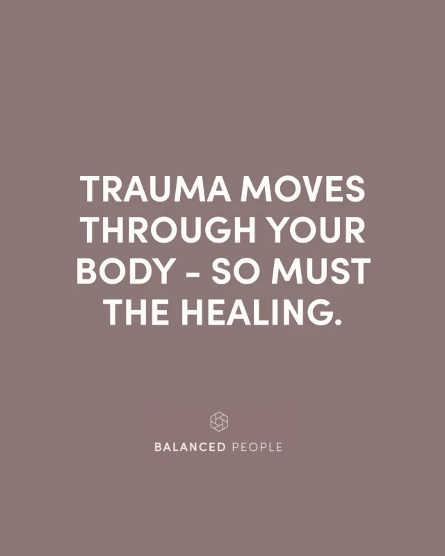 Trauma is not just in the mind — it’s held in the body. So healing must move through the body too.

Talk therapy can be a powerful tool for understanding and processing trauma, but true release often requires a physical component. 
Somatic practices help reconnect you with your body, allowing deep-held tension and patterns to shift — because healing isn’t just something we think through, it’s something we feel through.

#SomaticTherapy #EmbodiedHealing #TraumaRelease #NervousSystemHealing #BodyMindConnection